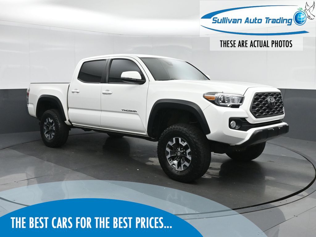 White 2022 Toyota Tacoma Pickup Truck 4X2 6-Speed Automatic