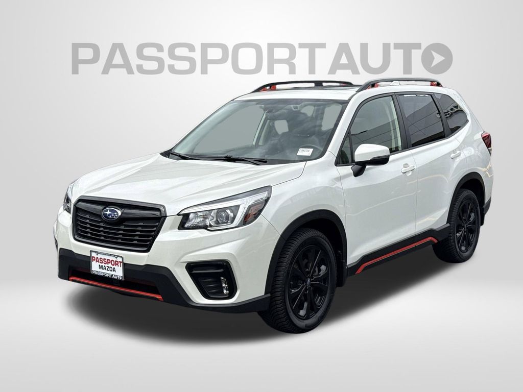 Crystal White Pearl 2019 Subaru Forester SUV / Crossover All-Wheel Drive Continuously Variable Transmission