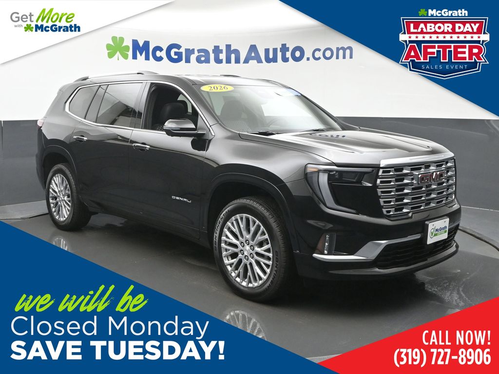 Black (Ebony Twilight Metallic) 2026 GMC Acadia SUV / Crossover Four-Wheel Drive 8-Speed Automatic