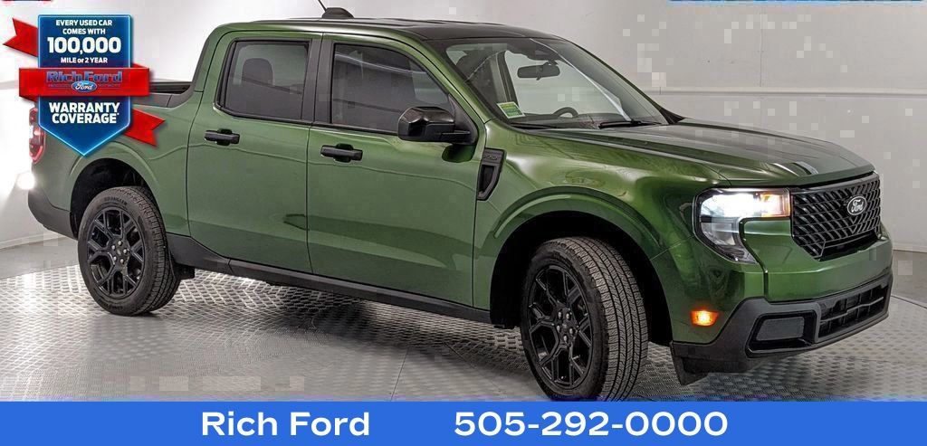 Green 2025 Ford Maverick XLT SuperCrew AWD Pickup Truck All-Wheel Drive 8-Speed Automatic