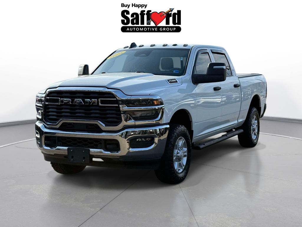 Bright White Clearcoat 2025 RAM 2500 Tradesman Crew Cab 4WD Pickup Truck Four-Wheel Drive 8-Speed Automatic