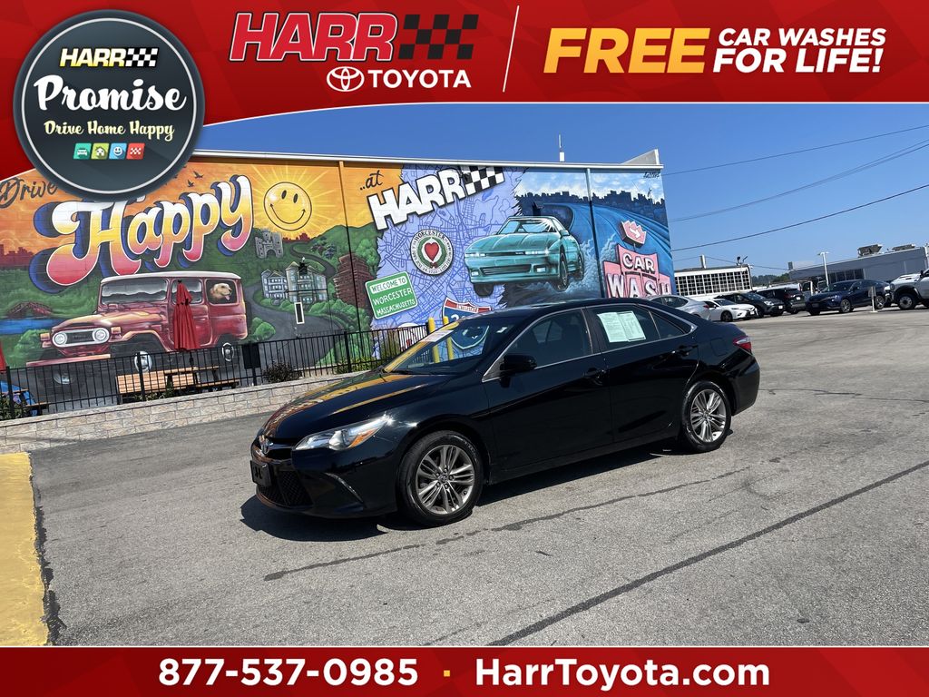 Midnight Black Metallic 2017 Toyota Camry Sedan Front-Wheel Drive 6-Speed Automatic