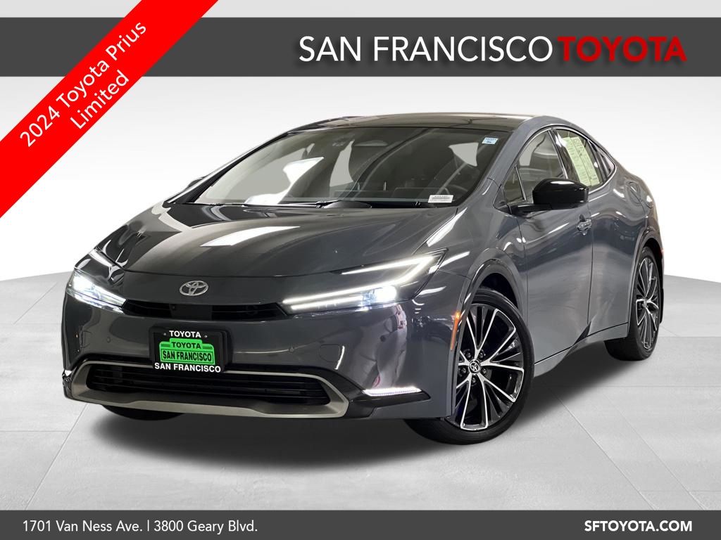 Guardian Gray 2024 Toyota Prius Limited AWD Hatchback All-Wheel Drive Continuously Variable Transmission