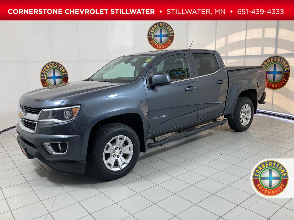Cyber Gray Metallic 2017 Chevrolet Colorado LT Crew Cab 4WD Pickup Truck Four-Wheel Drive 8-Speed Automatic