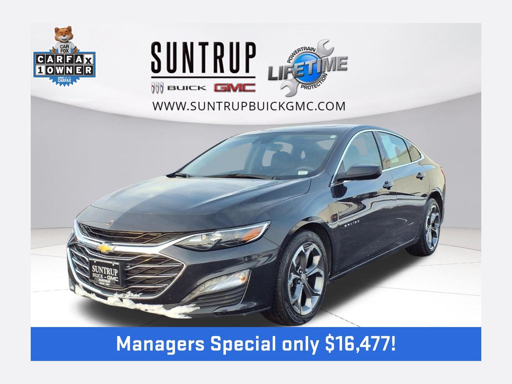 Dark Ash Metallic 2023 Chevrolet Malibu LT with 1LT FWD Sedan Front-Wheel Drive Continuously Variable Transmission