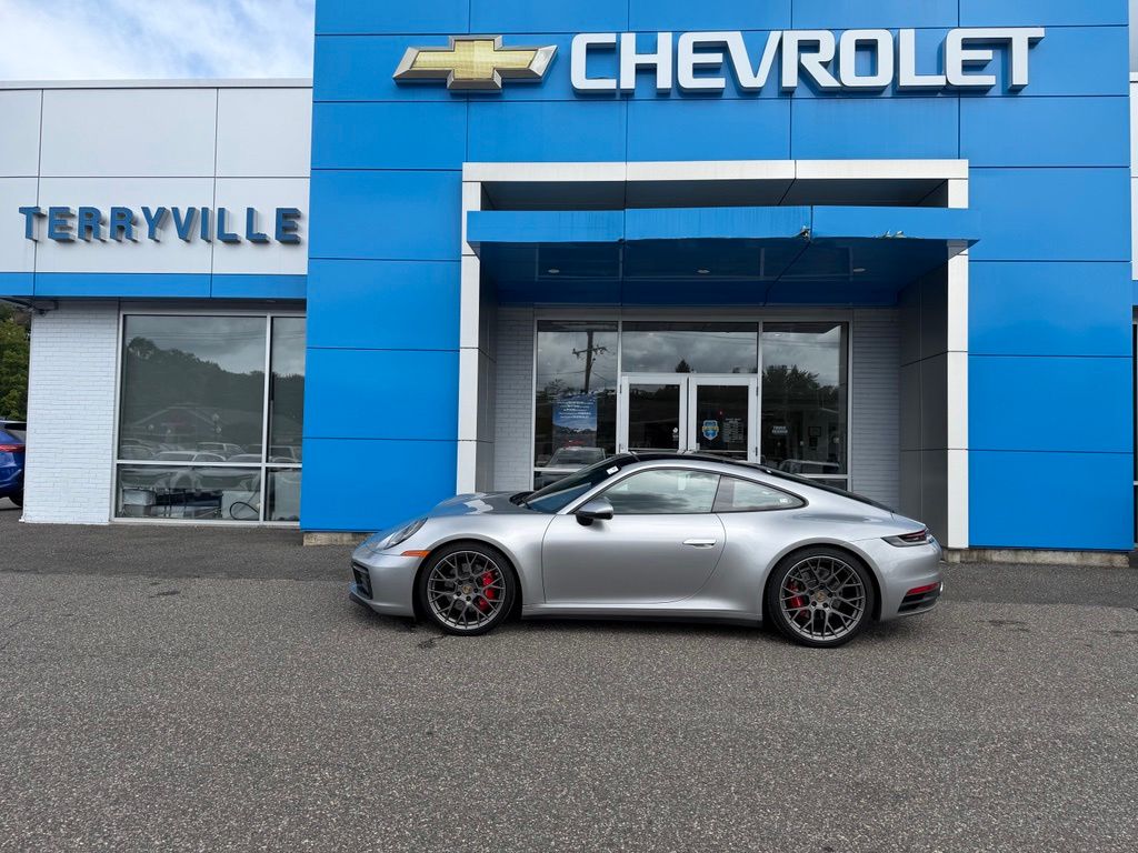 GT Silver Metallic 2020 Porsche 911 Coupe All-Wheel Drive 8-Speed Automatic