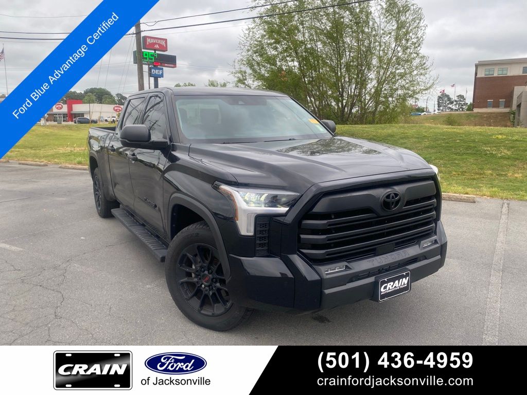 Midnight Black Metallic 2023 Toyota Tundra Pickup Truck 4X2 Automatic