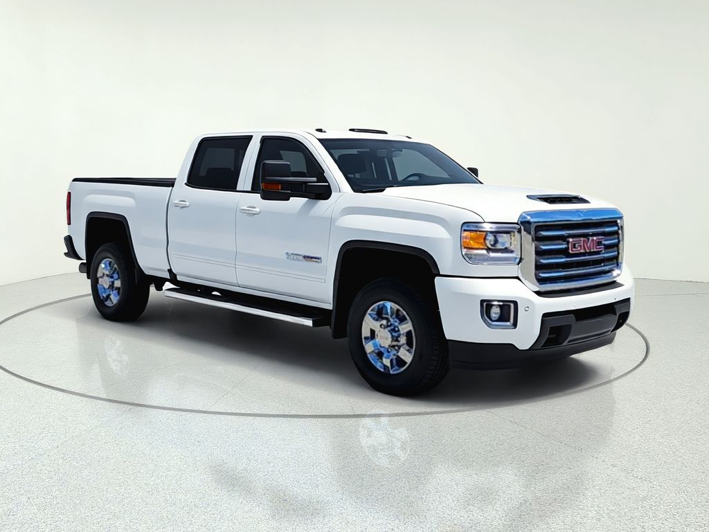 Summit White 2018 GMC Sierra 3500HD SLT Crew Cab 4WD Pickup Truck Four-Wheel Drive 6-Speed Automatic