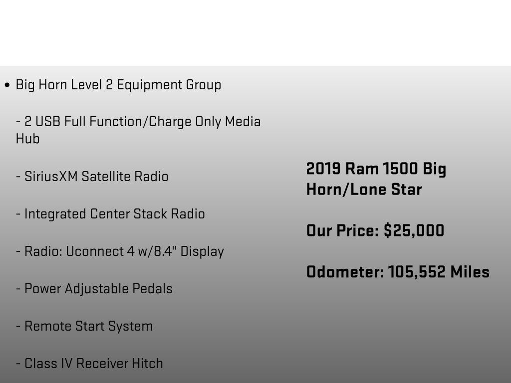 2019 Ram 1500 Big Horn/Lone Star Red at Bob Ruth Ford