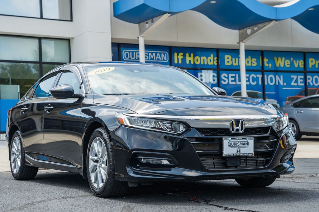 Black 2019 Honda Accord 1.5T EX FWD Sedan Front-Wheel Drive Continuously Variable Transmission