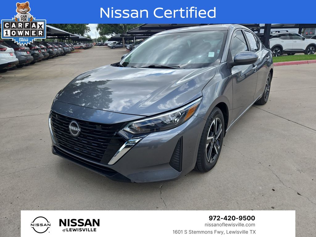 Gray (Gun Metallic) 2025 Nissan Sentra SV FWD Sedan Front-Wheel Drive Continuously Variable Transmission
