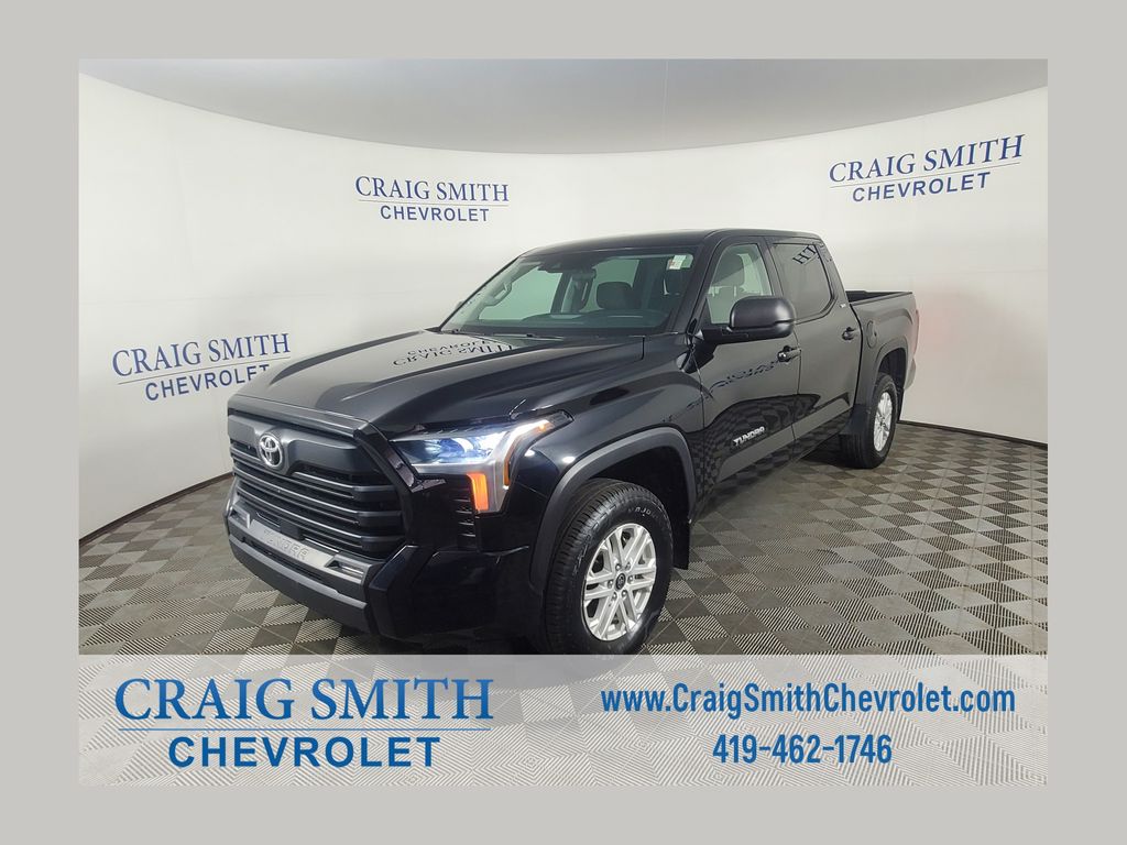 Midnight Black Metallic 2024 Toyota Tundra Pickup Truck Four-Wheel Drive Automatic