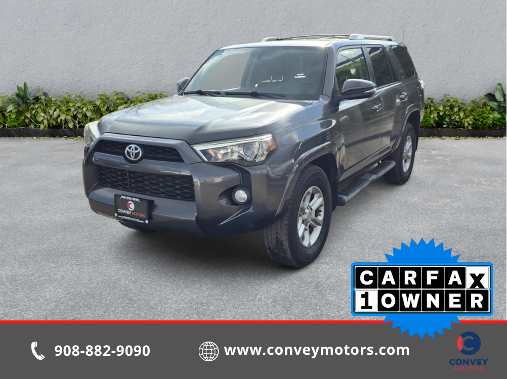 Magnetic Gray Metallic 2016 Toyota 4Runner SR5 Premium SUV / Crossover 4X2 5-Speed Automatic Overdrive