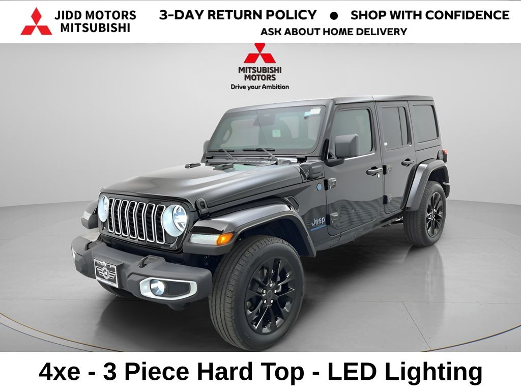 Black Clearcoat 2025 Jeep Wrangler 4xe SUV / Crossover Four-Wheel Drive 8-Speed Automatic