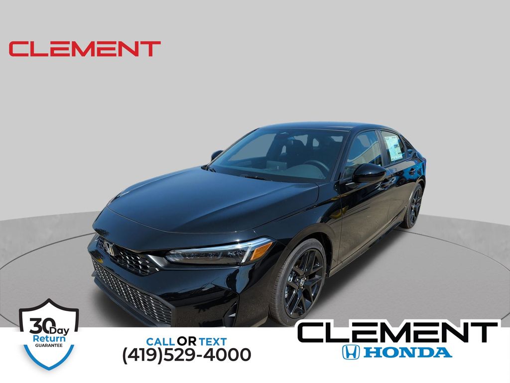 Blue Lagoon Pearl 2026 Honda Civic Sedan Front-Wheel Drive Continuously Variable Transmission
