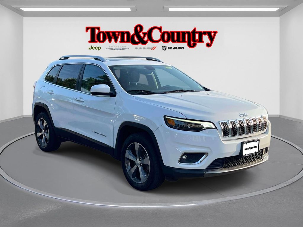 Bright White Clearcoat 2019 Jeep Cherokee SUV / Crossover Four-Wheel Drive 9-Speed Automatic