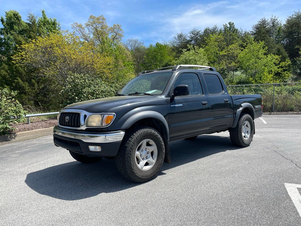 Black 2002 Toyota Tacoma PreRunner V6 Double Cab RWD Pickup Truck Rear-Wheel Drive 4-Speed Automatic Overdrive