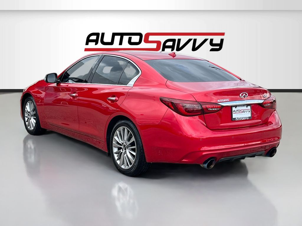 2023 INFINITI Q50 LUXE Red at AutoSavvy Houston Northwest