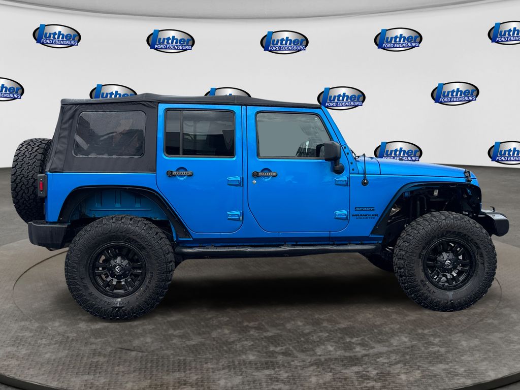 2014 Jeep Wrangler Unlimited Sport Blue at Auto Express Mitsubishi