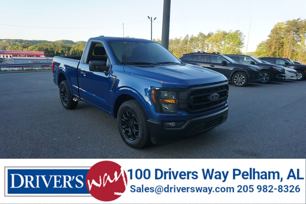 Atlas Blue Metallic 2023 Ford F-150 XL Regular Cab RWD Pickup Truck 4X2 Automatic