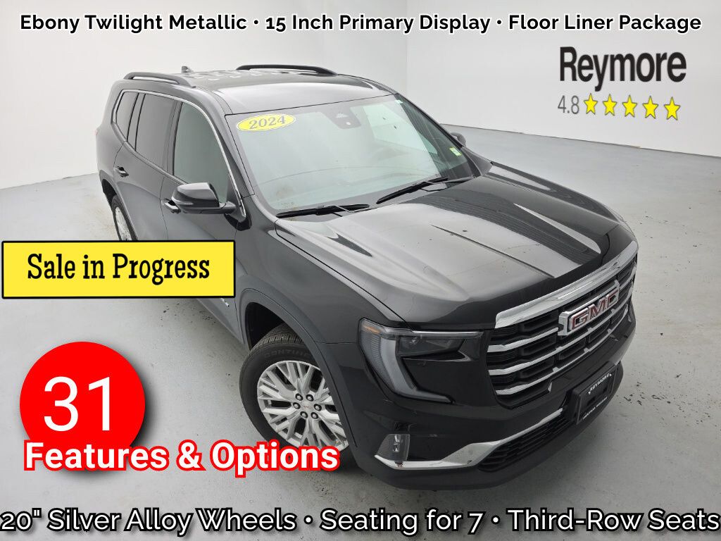 Black (Ebony Twilight Metallic) 2024 GMC Acadia SUV / Crossover Four-Wheel Drive 8-Speed Automatic