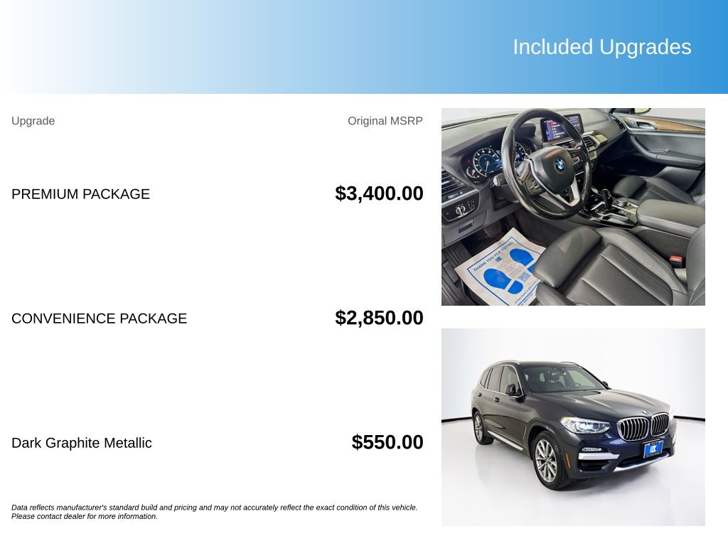 Used Car 2019 Bmw X3  Sdrive30i For Sale Under $15,000 In Austin, Texas