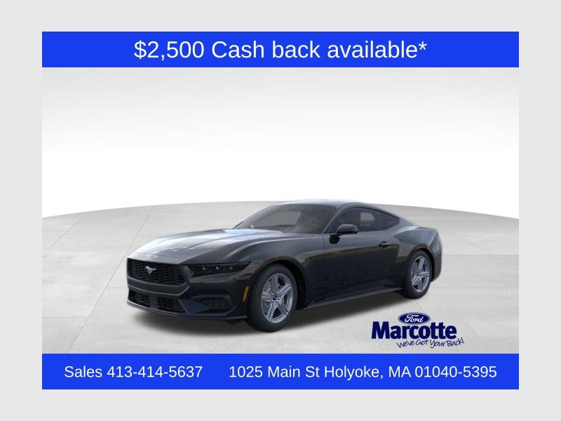 Shadow Black 2026 Ford Mustang Coupe Rear-Wheel Drive Automatic