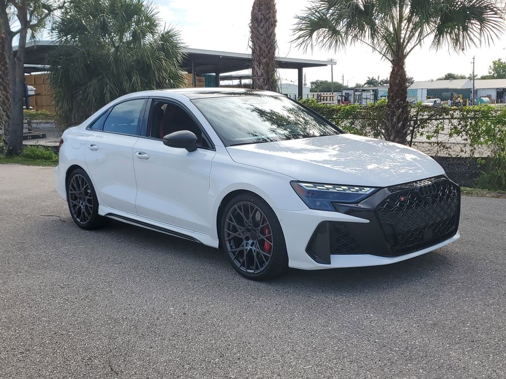 White 2026 Audi RS 3 2.5T quattro Sedan All-Wheel Drive 7-Speed Automatic