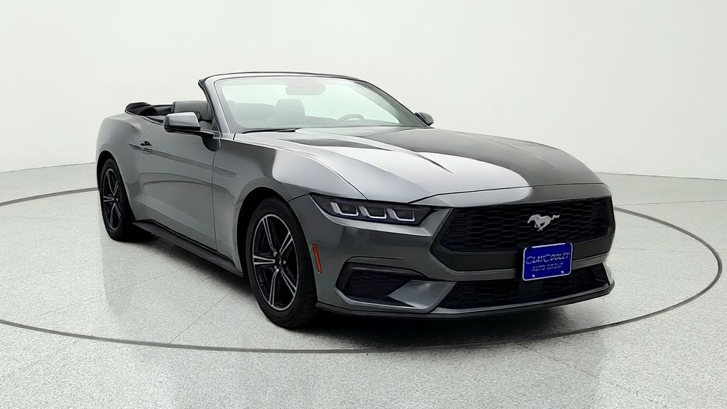 Gray Metallic 2024 Ford Mustang EcoBoost Premium Convertible RWD Convertible Rear-Wheel Drive Automatic