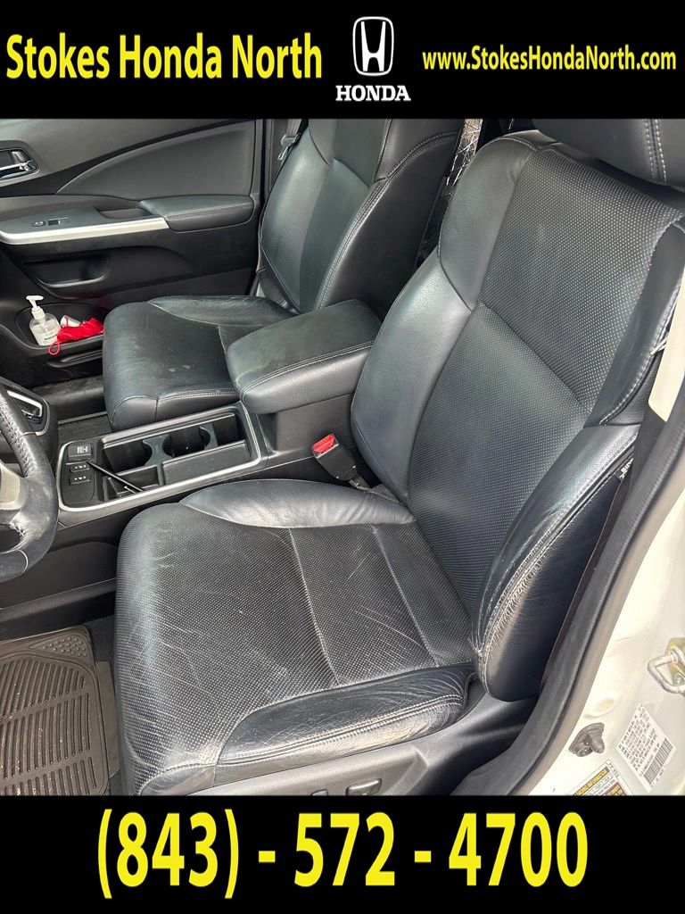 2015 Honda CR-V EX-L White at Stokes Honda North