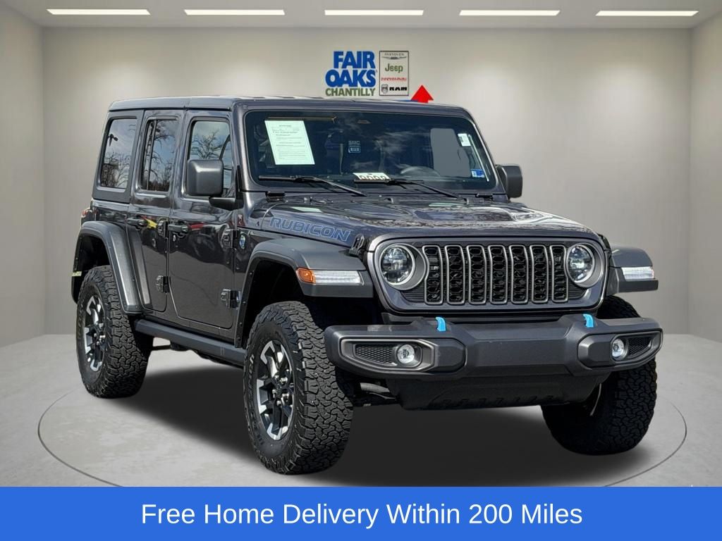 Gray (Granite Crystal Metallic Clearcoat) 2025 Jeep Wrangler 4xe Rubicon 4WD SUV / Crossover Four-Wheel Drive 8-Speed Automatic