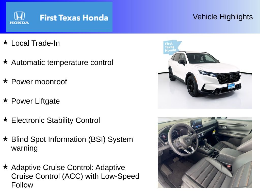 Used Car 2025 Honda Cr-v Hybrid  Sport-l For Sale Under $35,000 In Austin, Texas