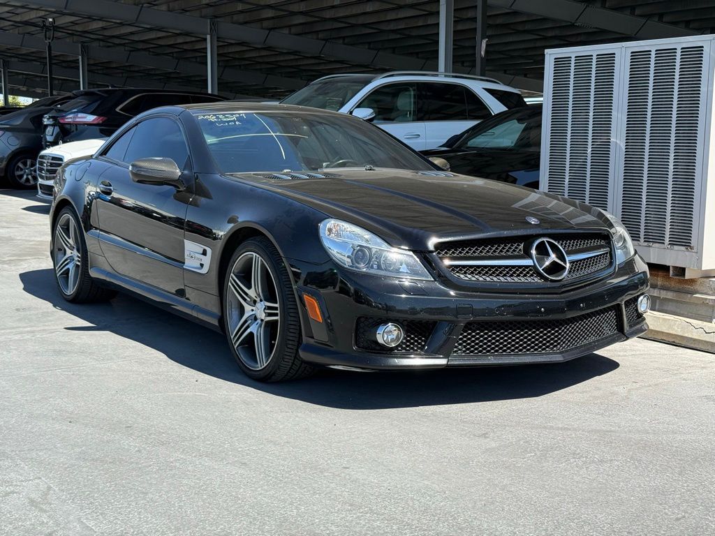 Black 2011 Mercedes-Benz SL-Class SL 63 AMG Convertible Rear-Wheel Drive 7-Speed Automatic