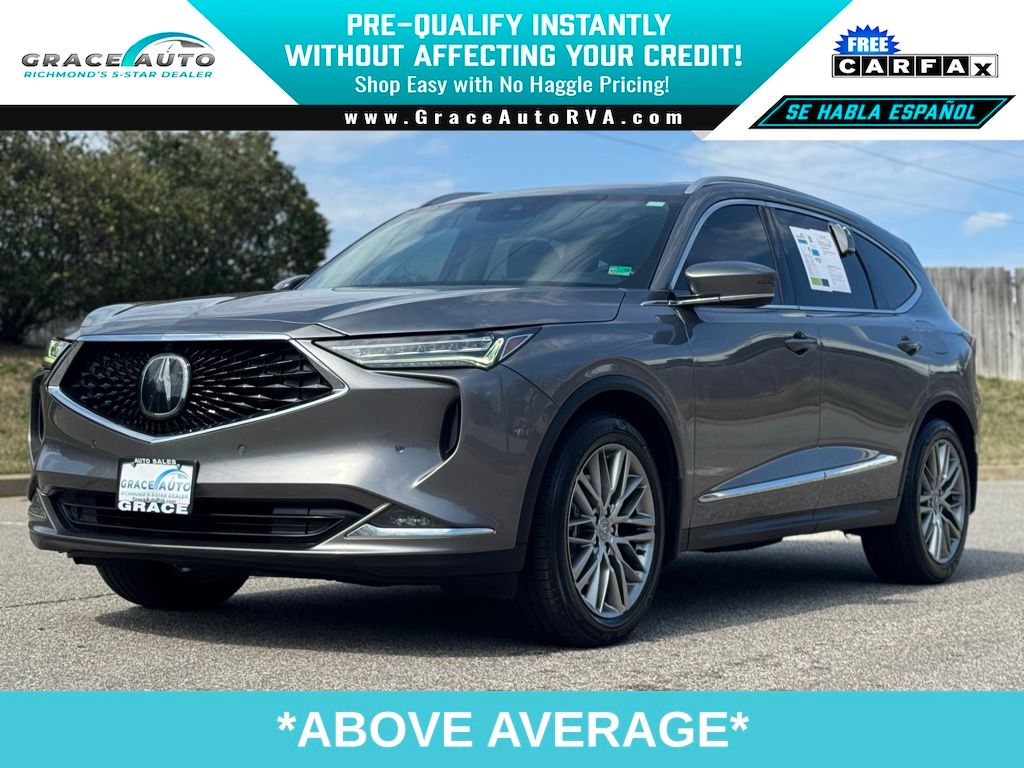 Liquid Carbon Metallic 2022 Acura MDX SH-AWD with Advance Package SUV / Crossover All-Wheel Drive Automatic