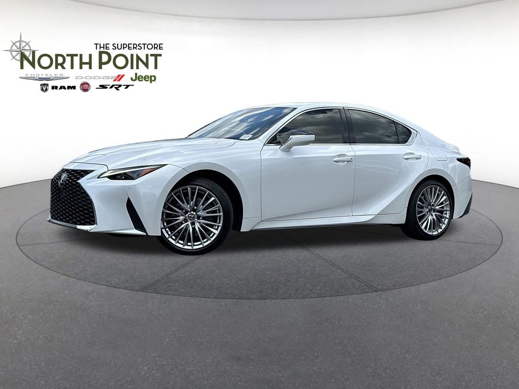 White Pearl 2022 Lexus IS Sedan All-Wheel Drive 6-Speed Automatic