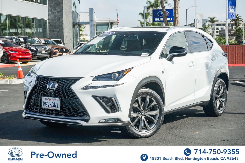 White Pearl 2019 Lexus NX 300 F Sport FWD SUV / Crossover Front-Wheel Drive 6-Speed Automatic