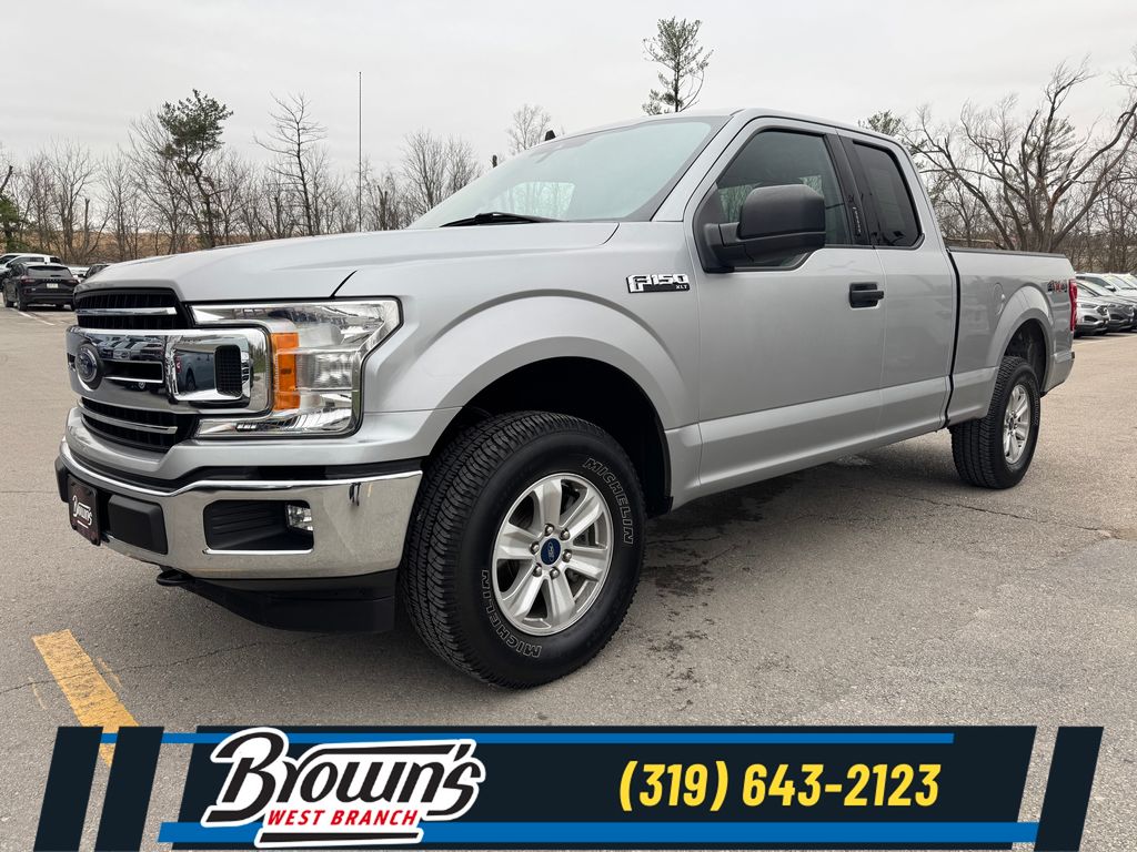 Silver 2020 Ford F-150 XLT SuperCab 4WD Pickup Truck Four-Wheel Drive Automatic