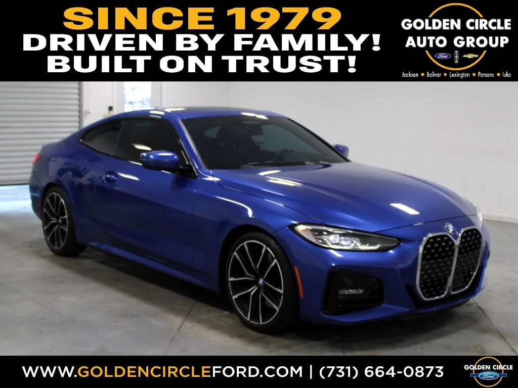 Portimao Blue Metallic 2021 BMW 4 Series Coupe Rear-Wheel Drive 8-Speed Automatic