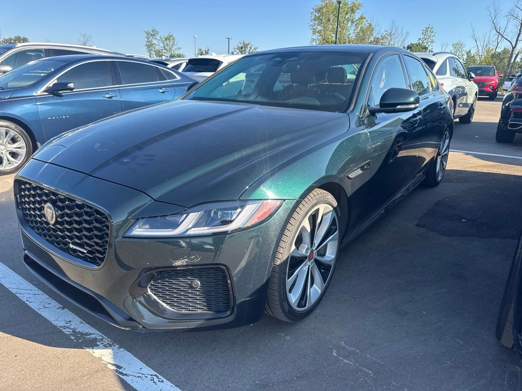 British Racing Green Metallic 2022 Jaguar XF Sedan All-Wheel Drive 8-Speed Automatic