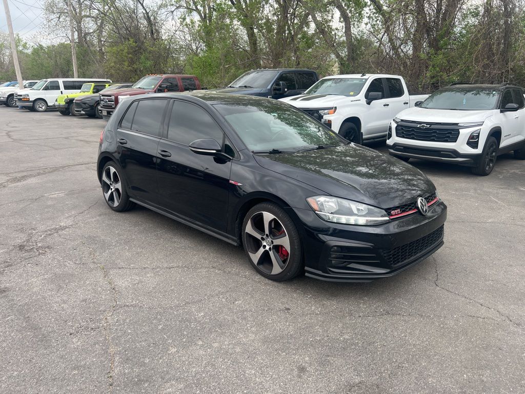 Deep Black 2019 Volkswagen Golf GTI 2.0T S 4-Door FWD Hatchback Front-Wheel Drive 7-Speed Dual Clutch