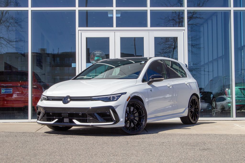Pure White 2025 Volkswagen Golf R Black Edition 4Motion Hatchback All-Wheel Drive 7-Speed Dual Clutch