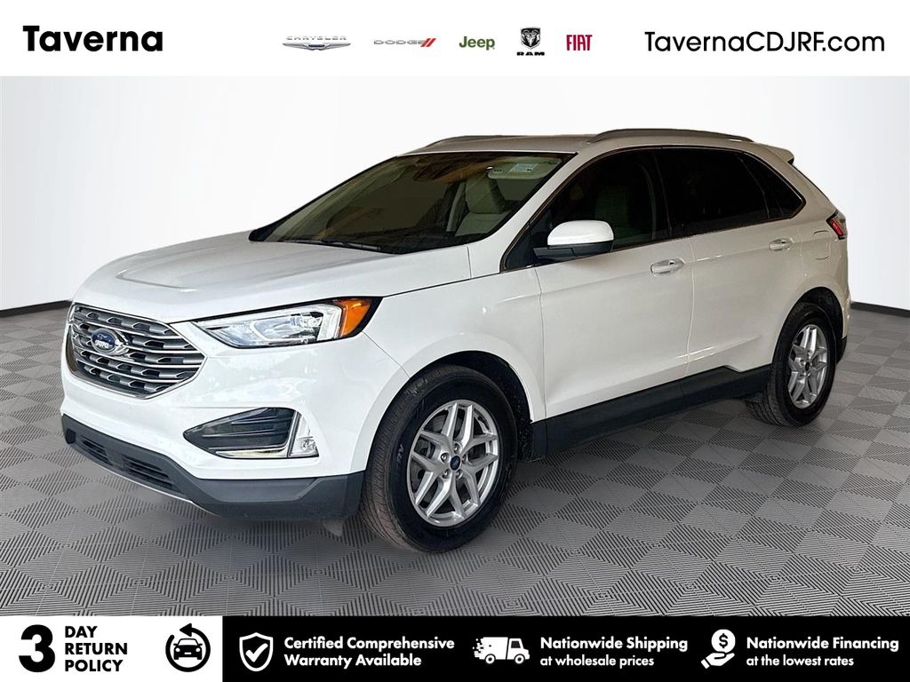 White Metallic 2021 Ford Edge SUV / Crossover Front-Wheel Drive 8-Speed Automatic