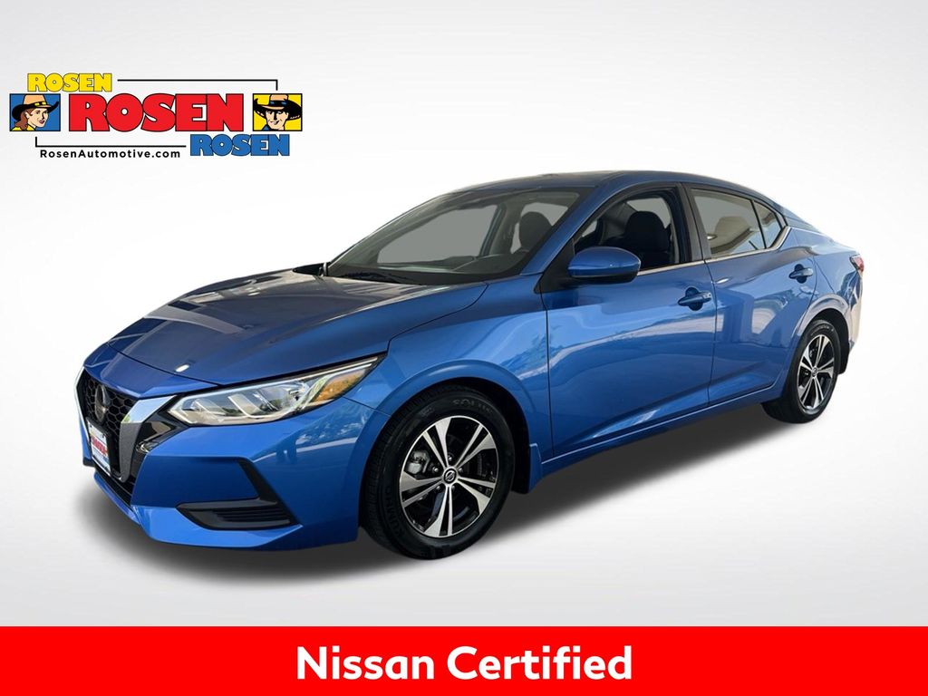 Electric Blue Metallic 2023 Nissan Sentra Sedan Front-Wheel Drive Continuously Variable Transmission