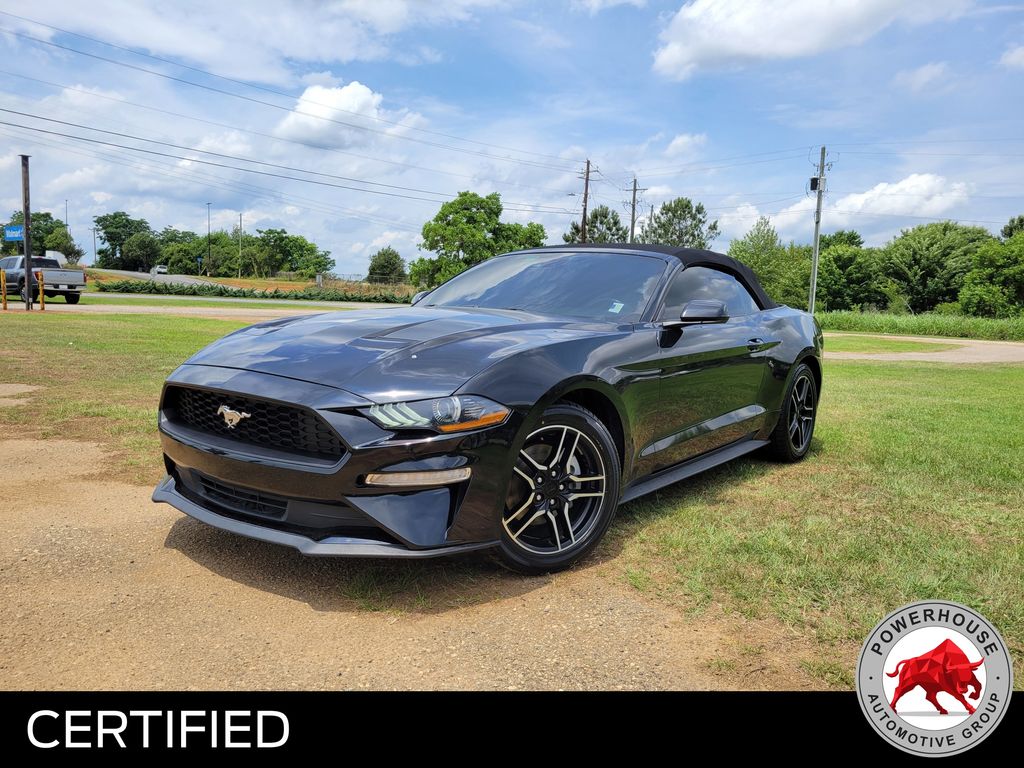 Shadow Black 2022 Ford Mustang EcoBoost Premium Convertible RWD Convertible Rear-Wheel Drive Automatic