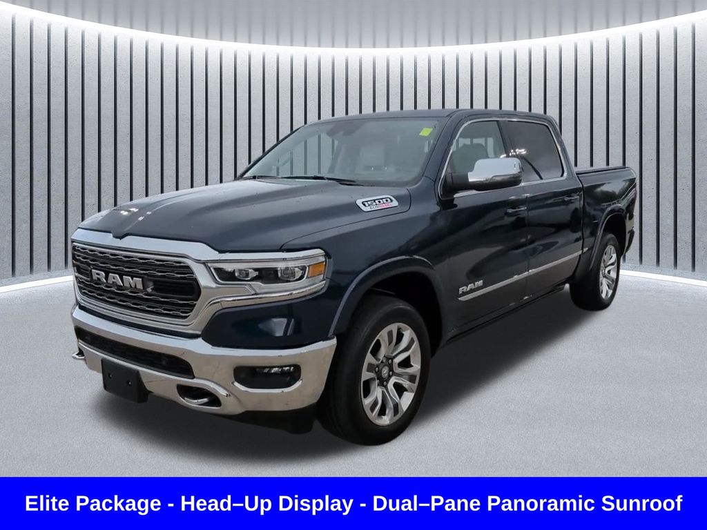 Patriot Blue Pearlcoat 2023 RAM 1500 Pickup Truck Four-Wheel Drive 8-Speed Automatic