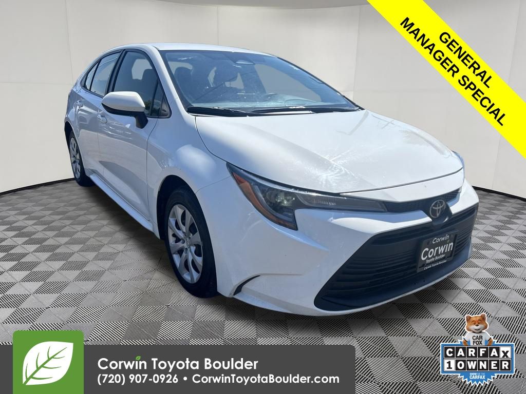 Ice 2024 Toyota Corolla Sedan Front-Wheel Drive Continuously Variable Transmission