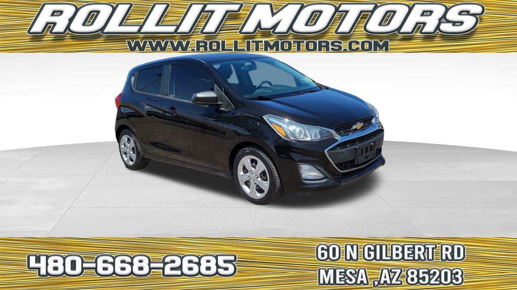 Mosaic Black Metallic 2019 Chevrolet Spark Hatchback Front-Wheel Drive Continuously Variable Transmission