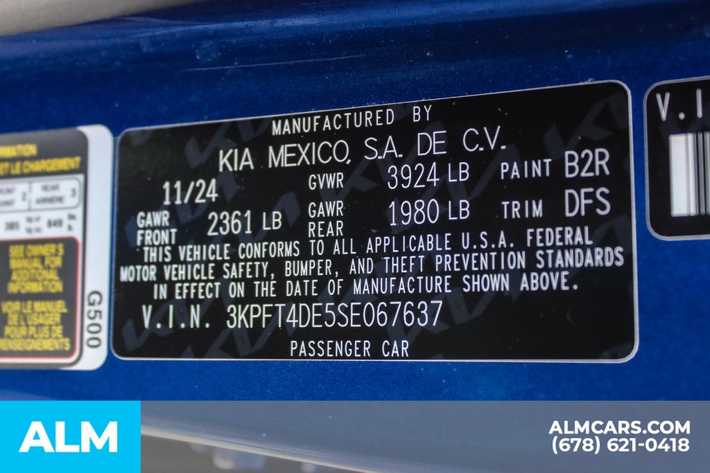 Used 2025 Blue Kia LXS image 41