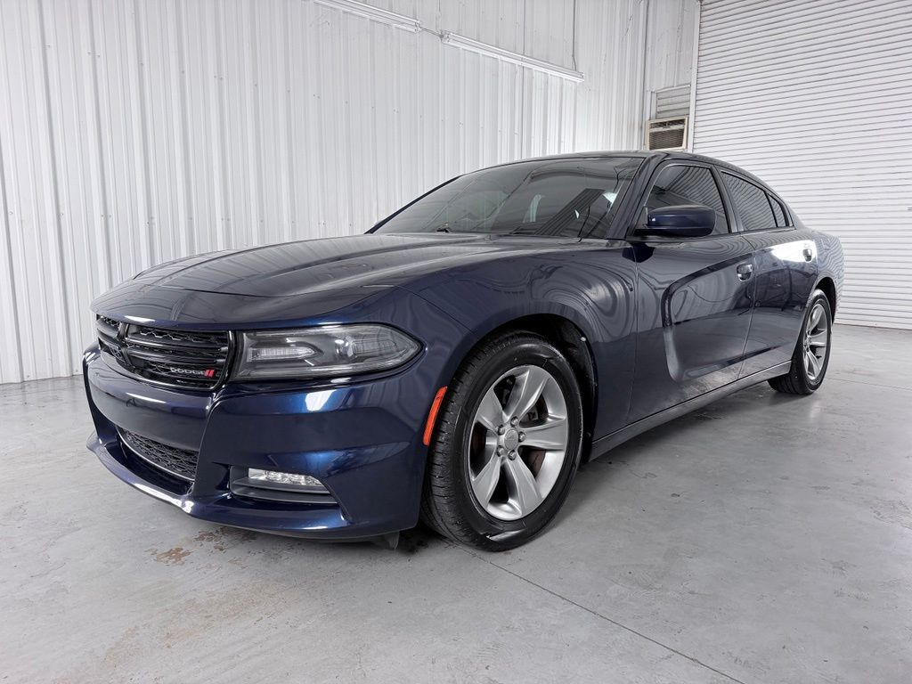 Midnight Blue Pearlcoat 2015 Dodge Charger Sedan Rear-Wheel Drive 8-Speed Automatic