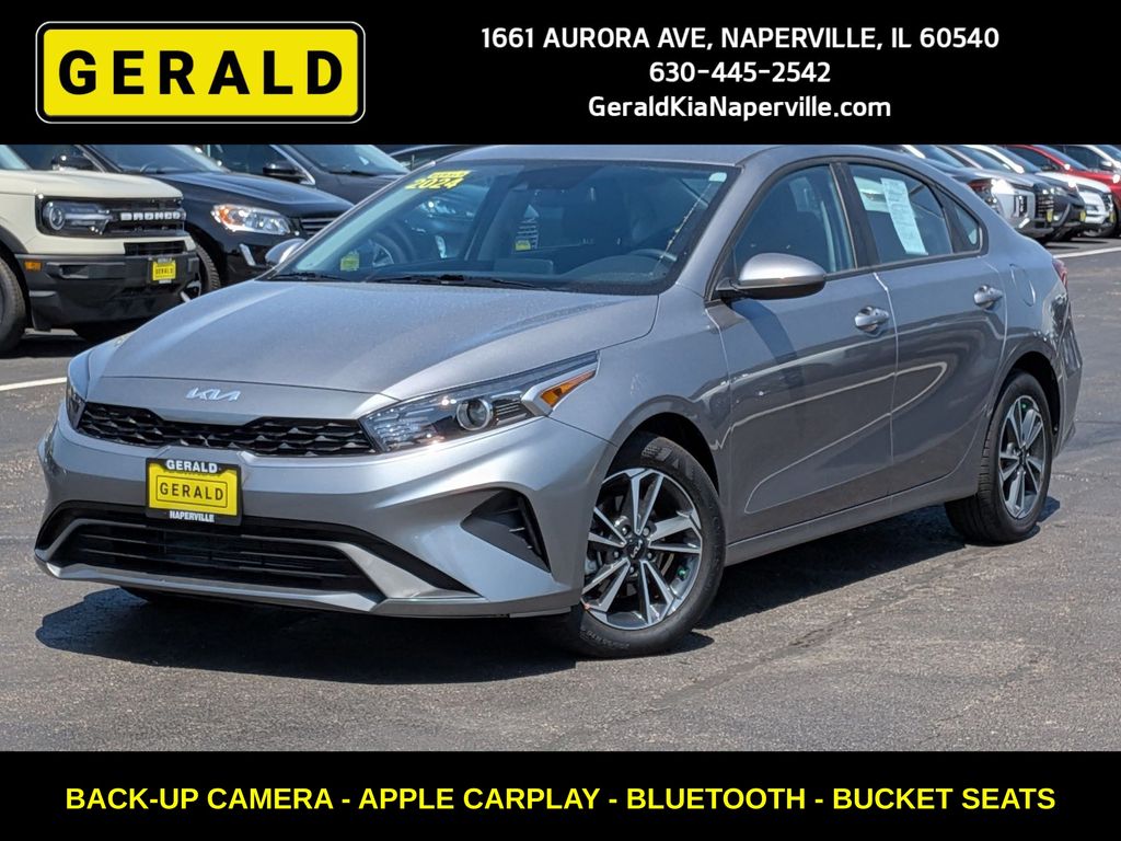 Steel Gray 2024 Kia Forte LXS FWD Sedan Front-Wheel Drive Continuously Variable Transmission